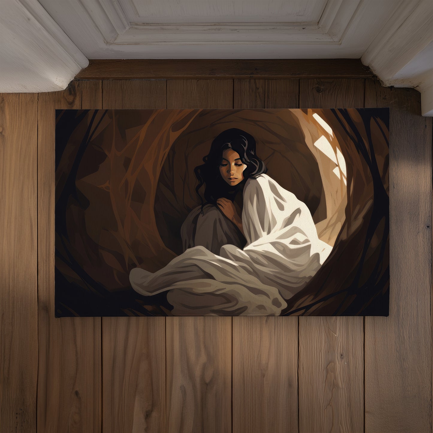 Warm Embrace Brown Indoor Outdoor Door Mat | Home Decor