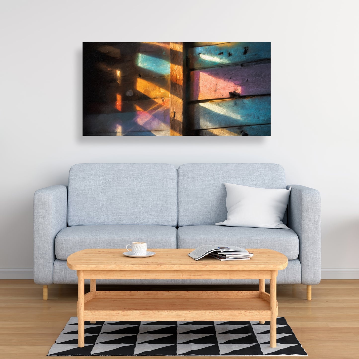 Casting Rainbows - Green Canvas Home Decor for Vibrant Spaces