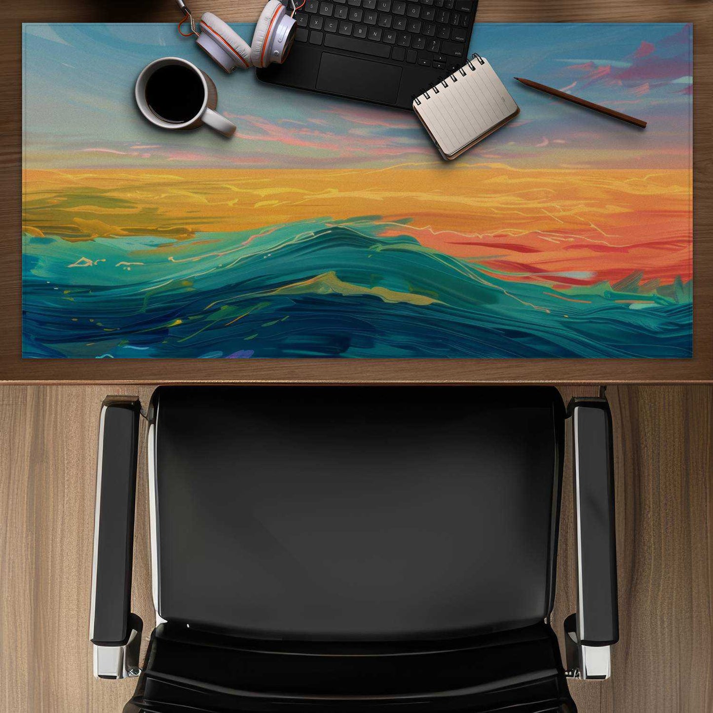 Watercolors Red Gaming Mat - Stylish Home Decor | Buy Now