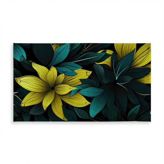 Potent Black Indoor Outdoor Tablecloth for Home Decor - Stylish