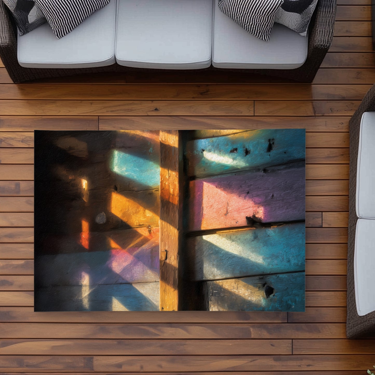 Tapis d'extérieur Casting Rainbows | L'indispensable de la décoration intérieure