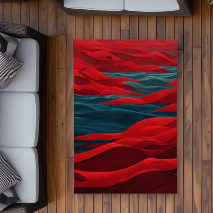 Tapis d'extérieur Mer Rouge | Accent de décoration élégant