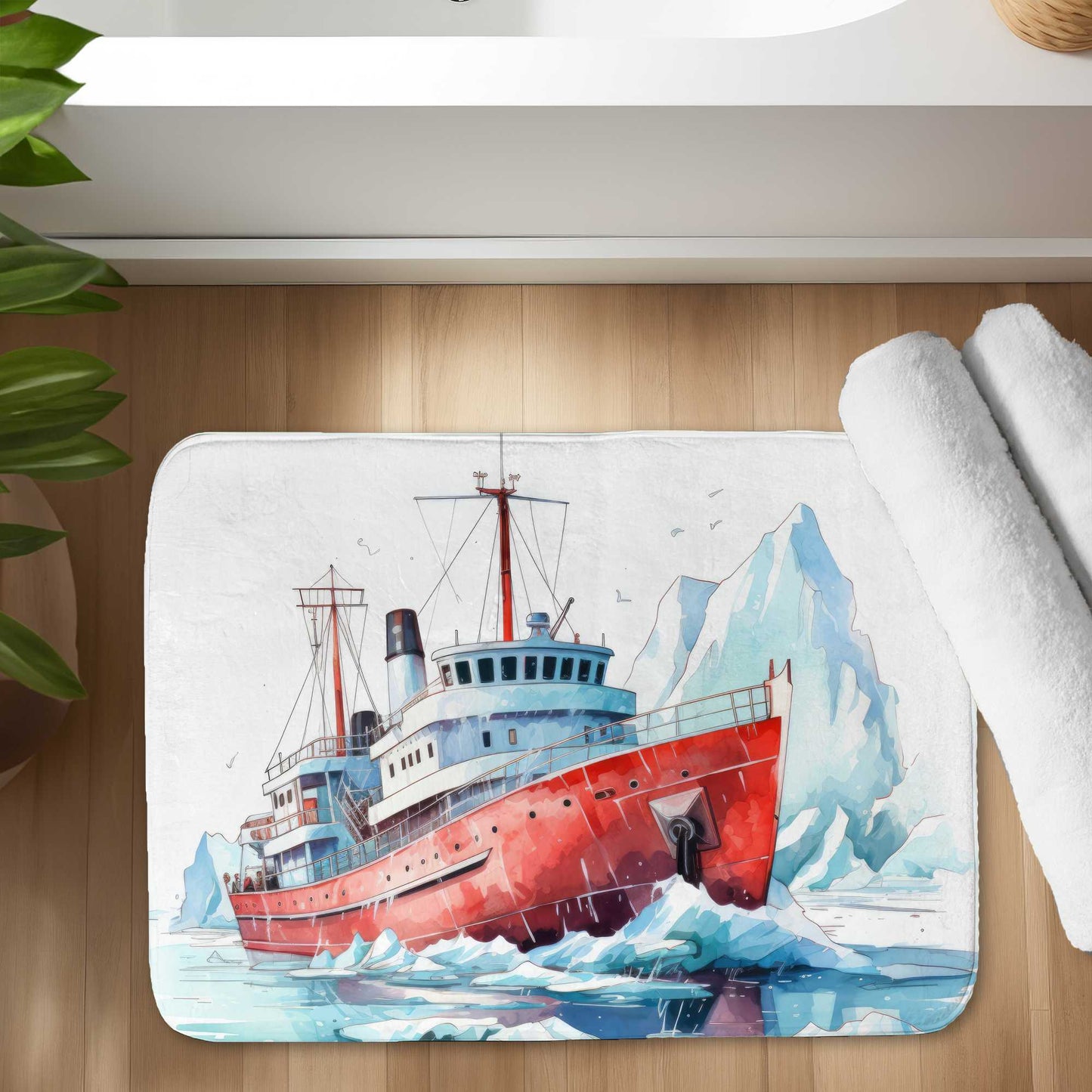 Tapis de bain « Brise-Glace » – Un accessoire de décoration stylé et indispensable