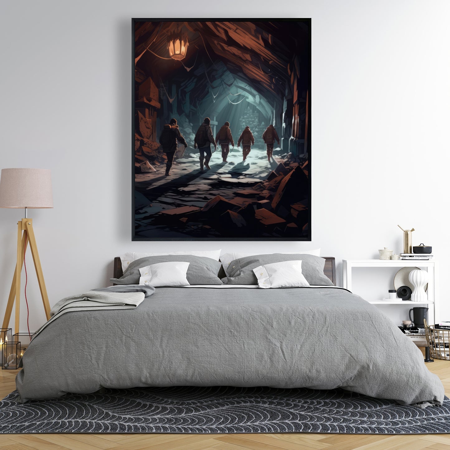 The catacombs - 36"x36" Framed canvas