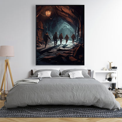 The catacombs - 36"x36" Framed canvas