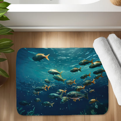 Shallow swim - 17"x24" Bath mat