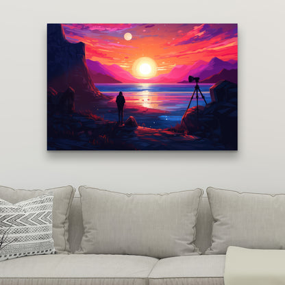 Solitude - Yellow Canvas Art for Home Decor | Modern Design