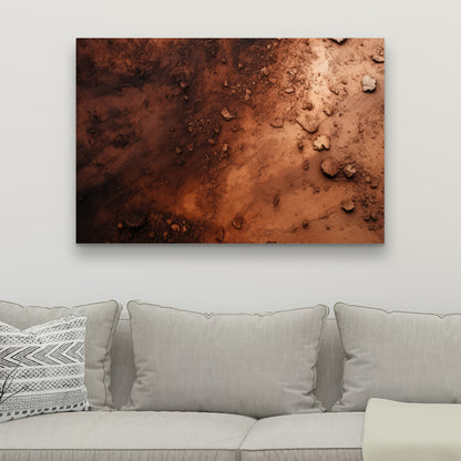Digging White Canvas Art - Stylish Home Decor Piece