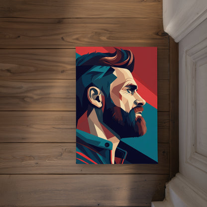 Courageous Turquoise Indoor Outdoor Door Mat | Home Decor