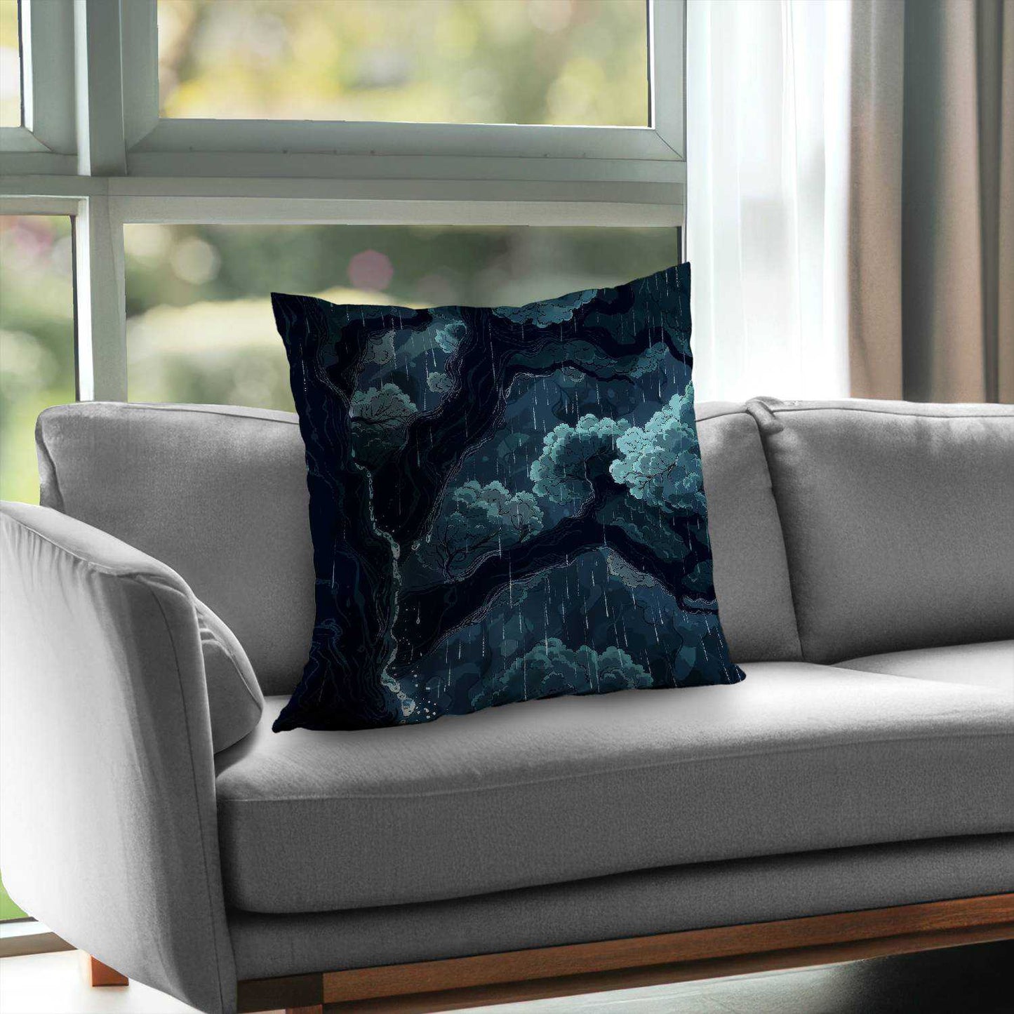 Canopy Poly Twill Throw Pillow - Stylish Home Decor Accent