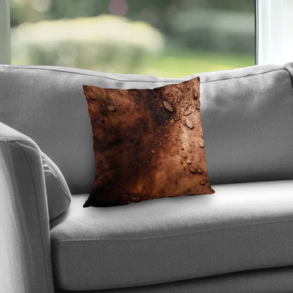 Digging Brown Poly Twill Throw Pillow Insert for Home Decor