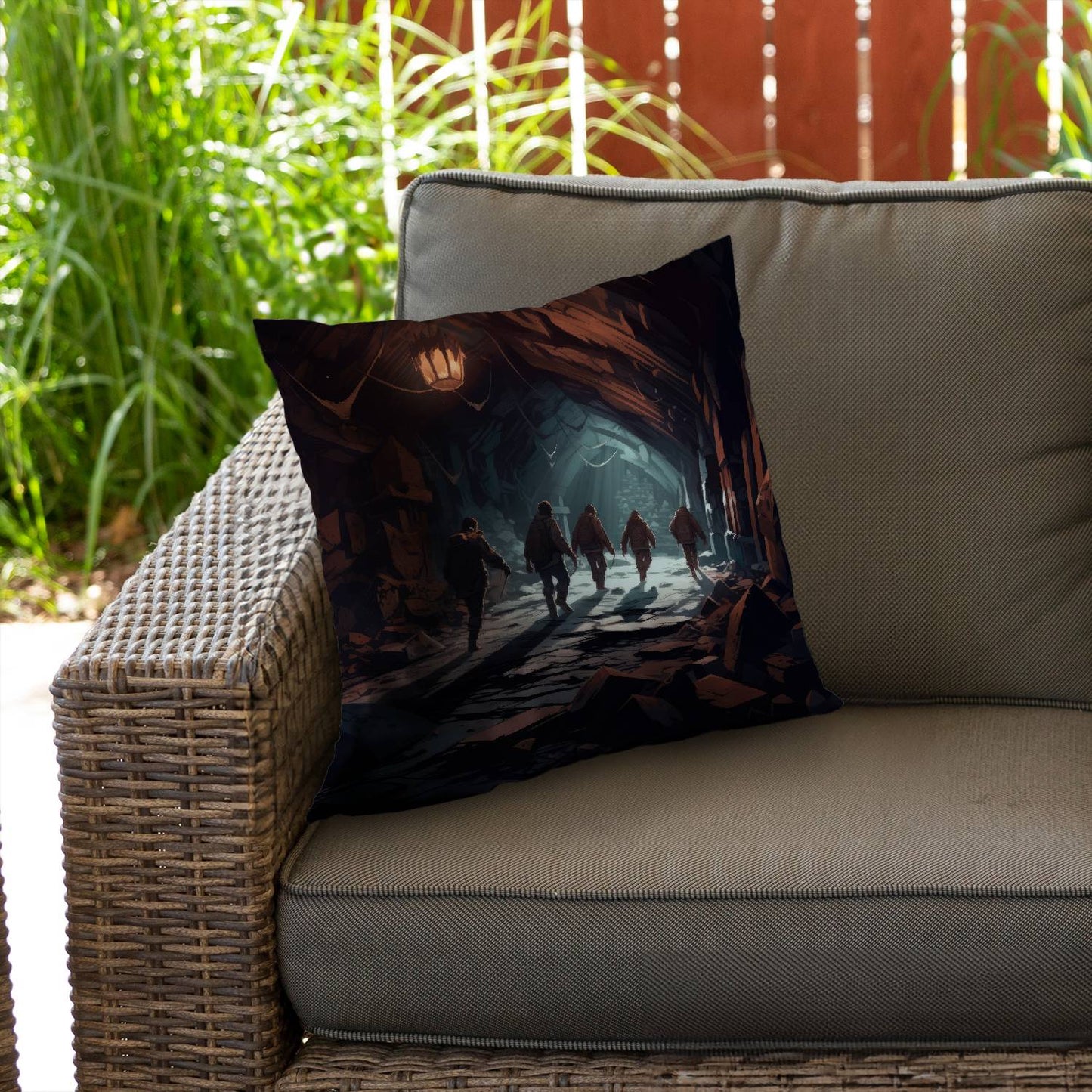 The catacombs - Throw pillow - Print on demand