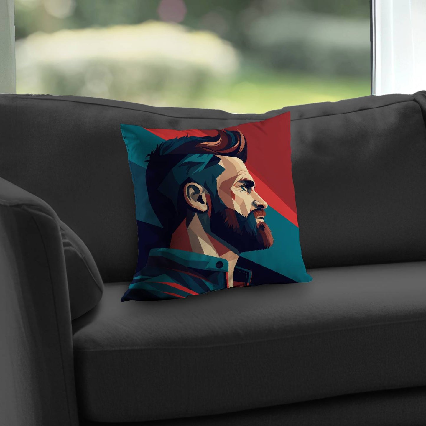 Courageous - Throw pillow - Print on demand