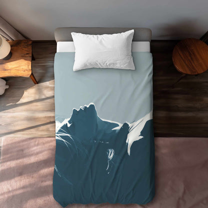 Housse de couette Silent Light Glow | Linge de lit douillet pour une décoration intérieure chaleureuse