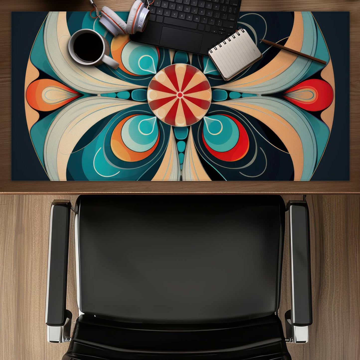 Concentric - Desk mat - Print on demand