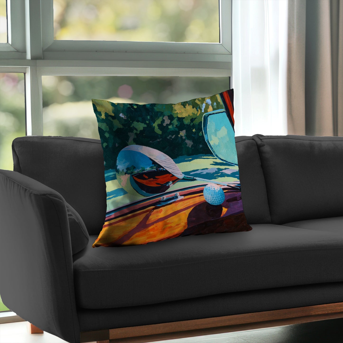 Coussin décoratif en sergé de polyester The Drive - Décoration intérieure élégante