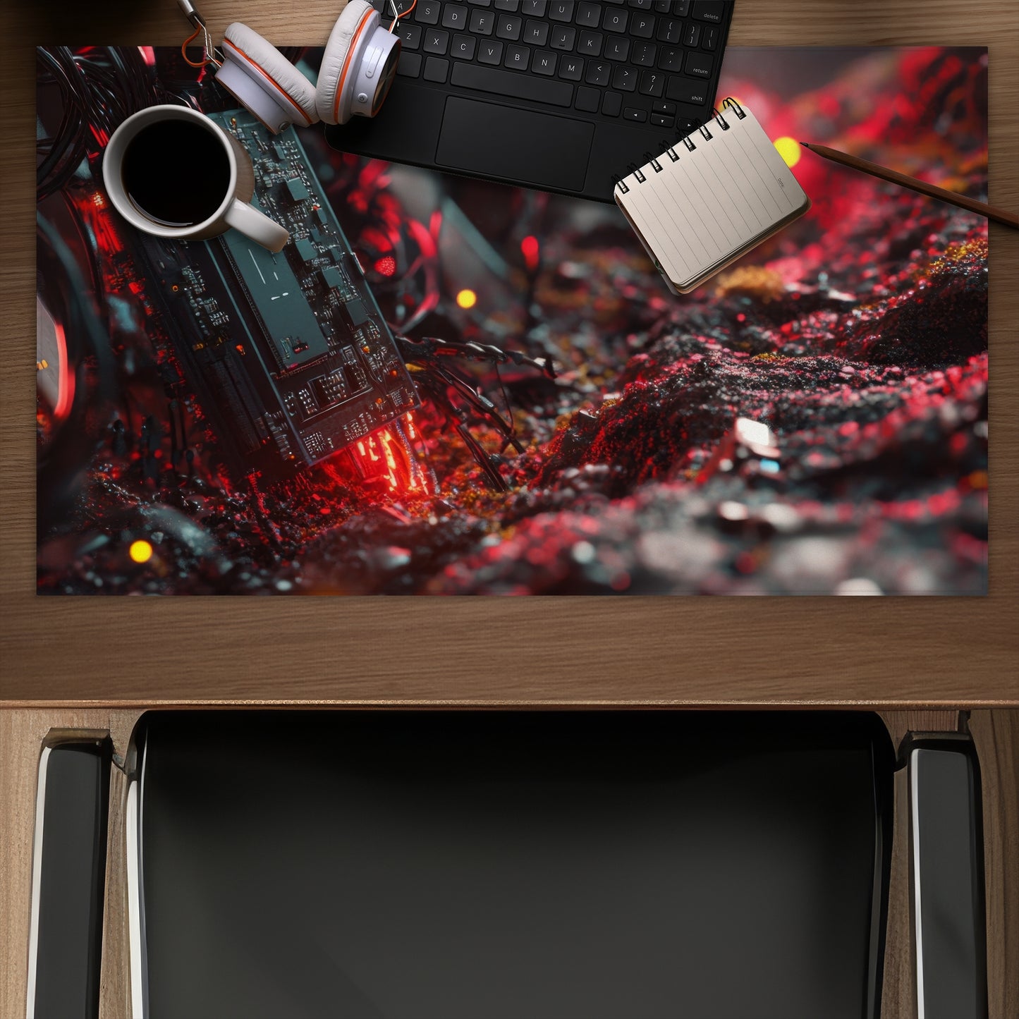 Beep boop - Desk Mat