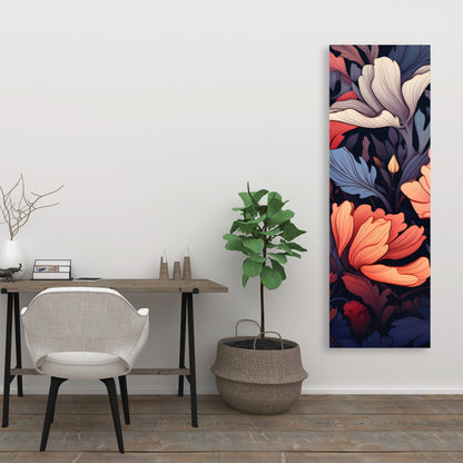 Blooming Uninterrupted - Gray Canvas for Home Decor