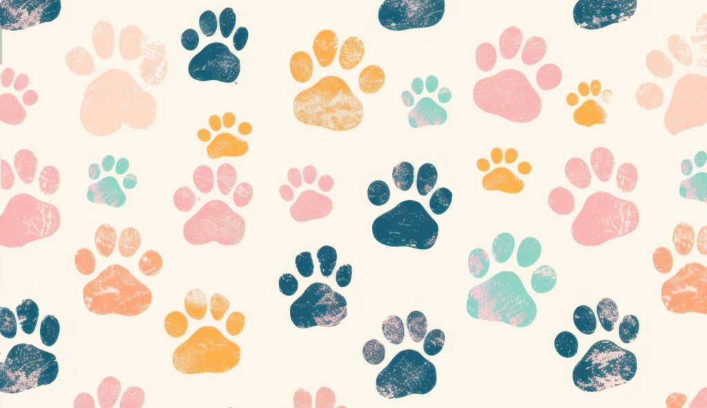Cute paws - Desk Mat