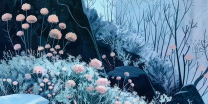 Annual freeze White Desk Mat | Stylish Home Decor Accessory