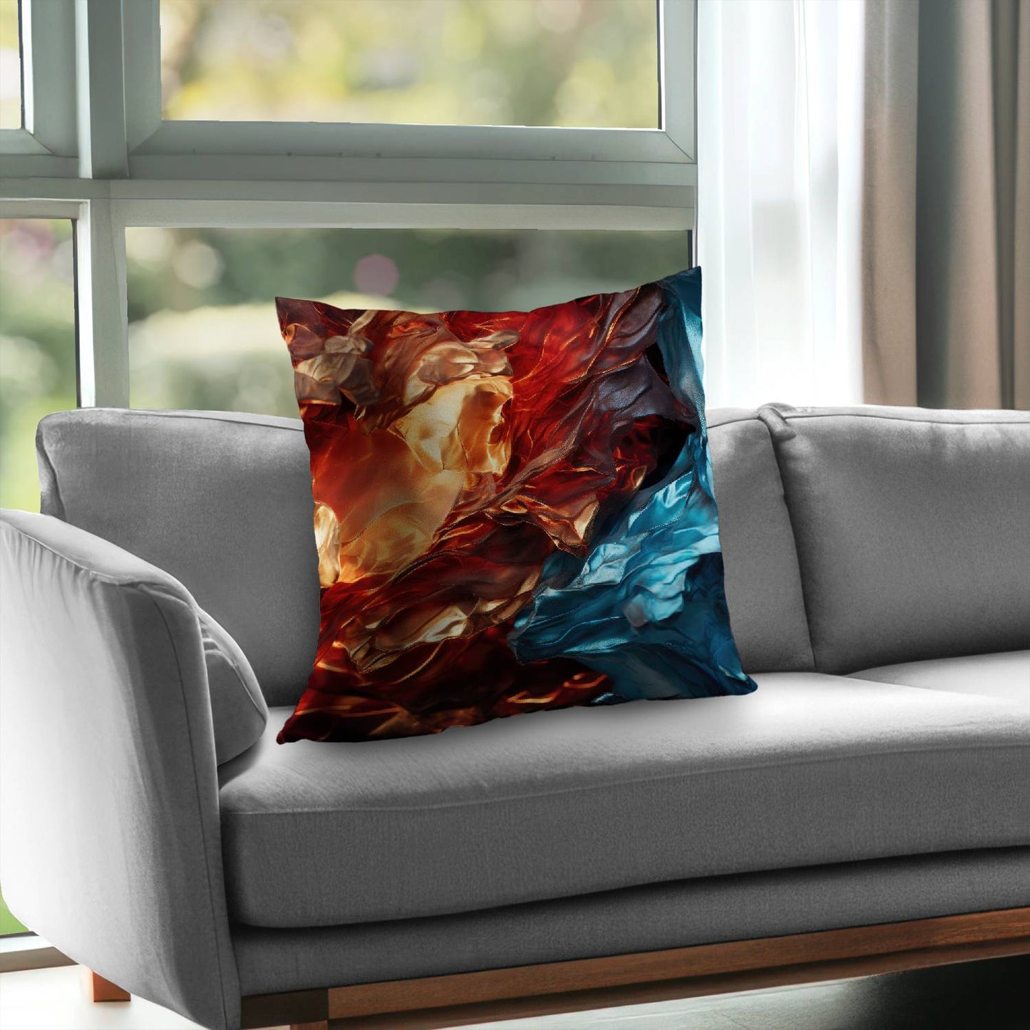 Golden foils - Throw pillow - Print on demand