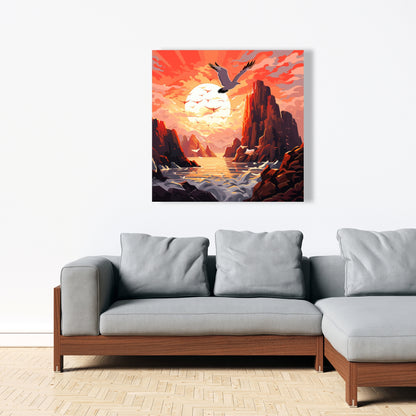 Isles of omen - 32"x32" Canvas