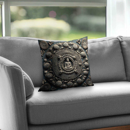 Spiritual Peace Poly Twill Throw Pillow | Home Decor Accent