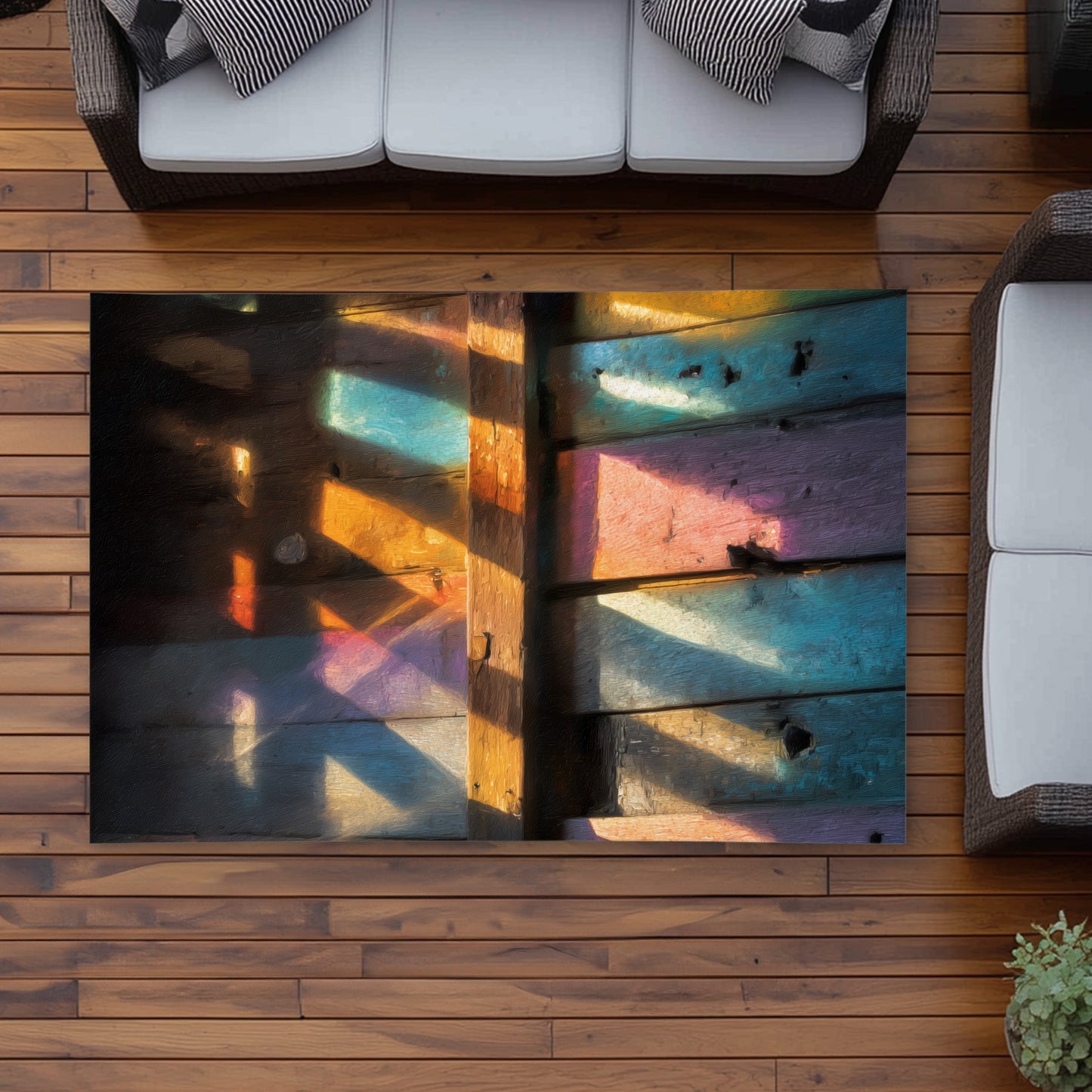 Tapis d'extérieur Casting Rainbows | L'indispensable de la décoration intérieure