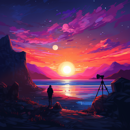 Solitude - 36"x36" Framed canvas