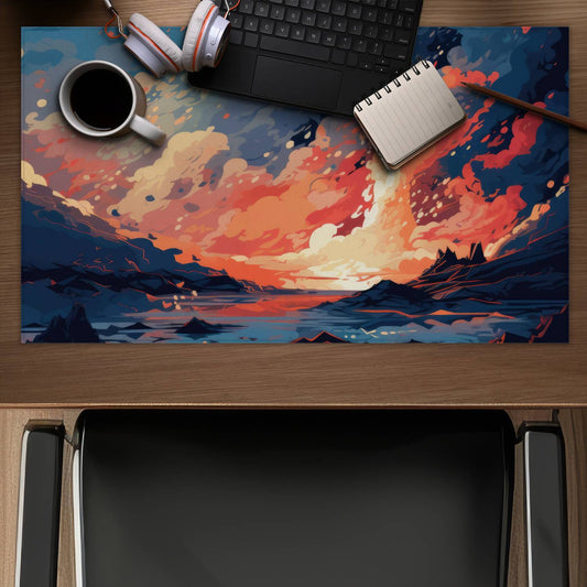 Magma does not wait - Desk Mat