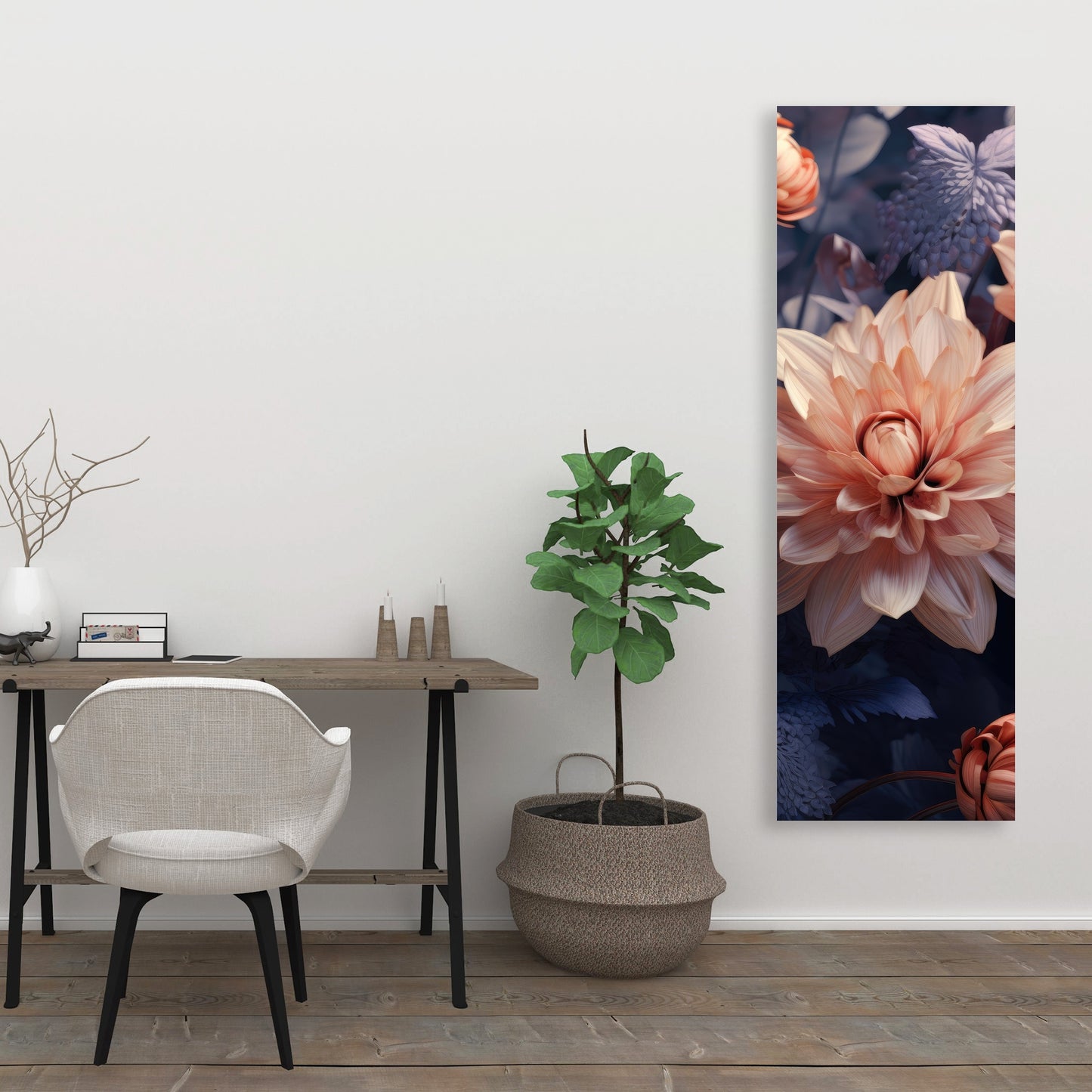 Pink and Purple Coral Canvas | Home Decor Accent Art