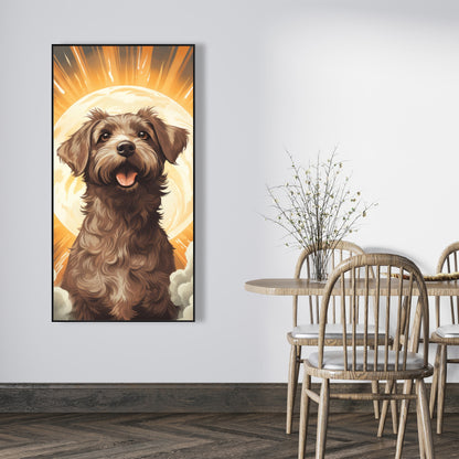 Pupper - 36"x36" Framed canvas