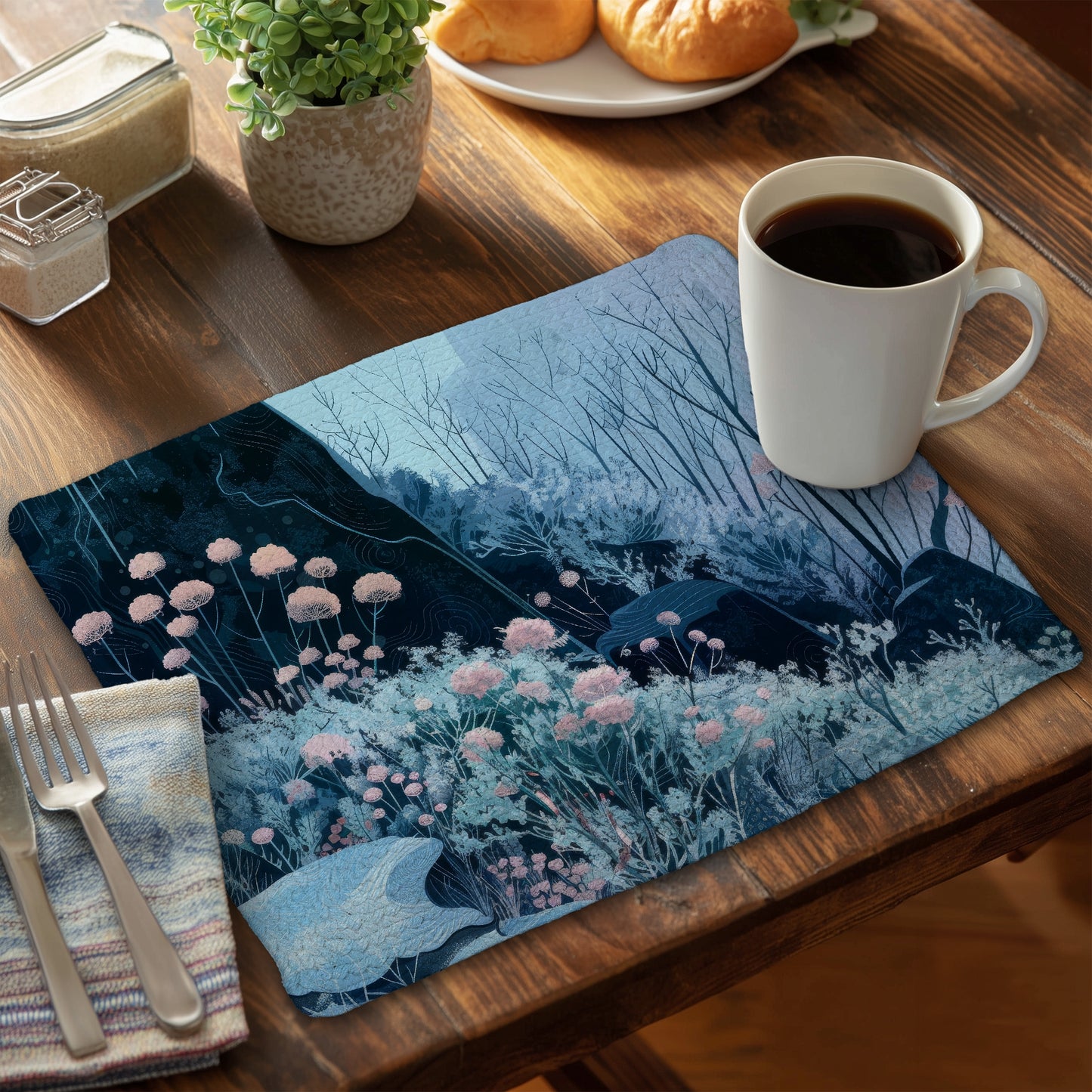 Annual freeze Braided Polyester Placemat | Home Decor