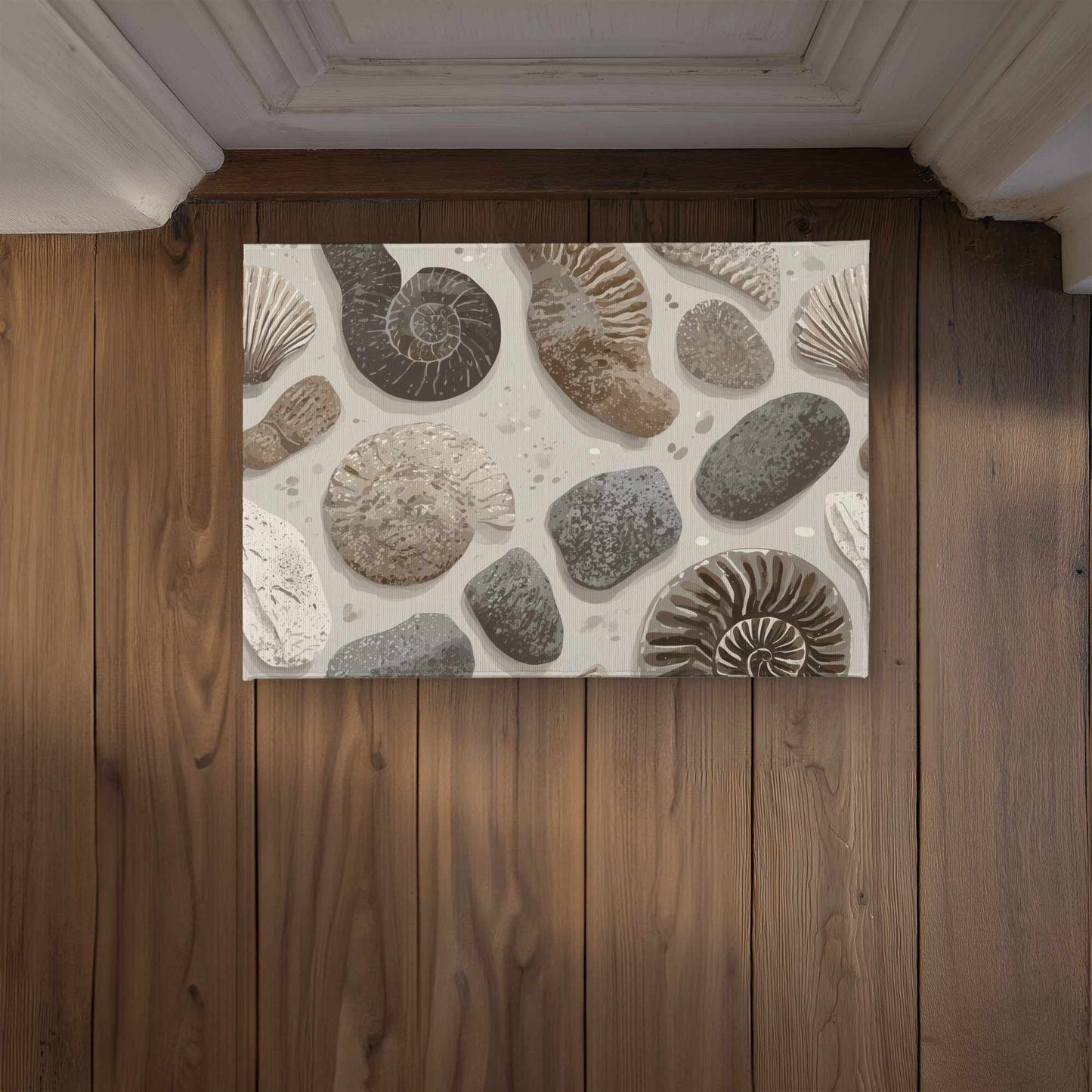Timeless Fossil Flow Door Mat - Indoor Outdoor Home Decor