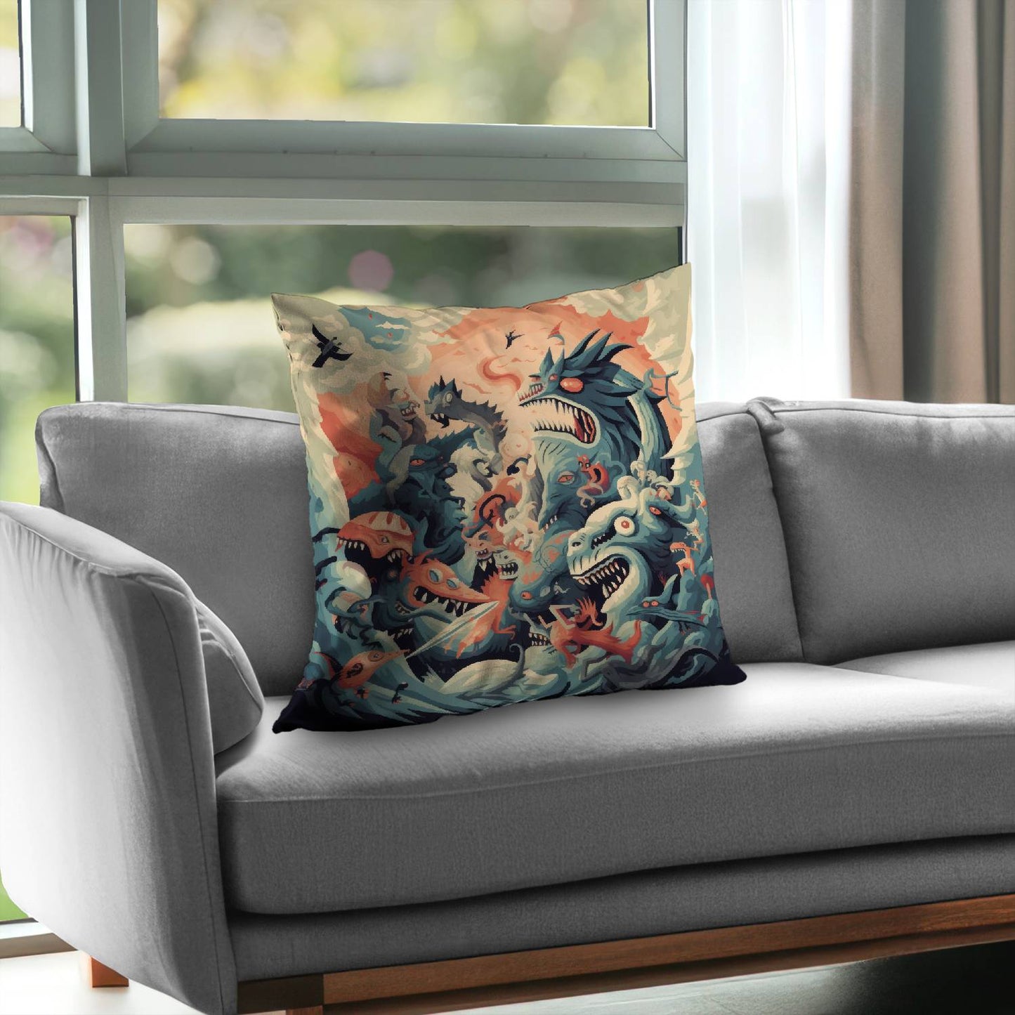 Before time - Throw pillow - Print on demand