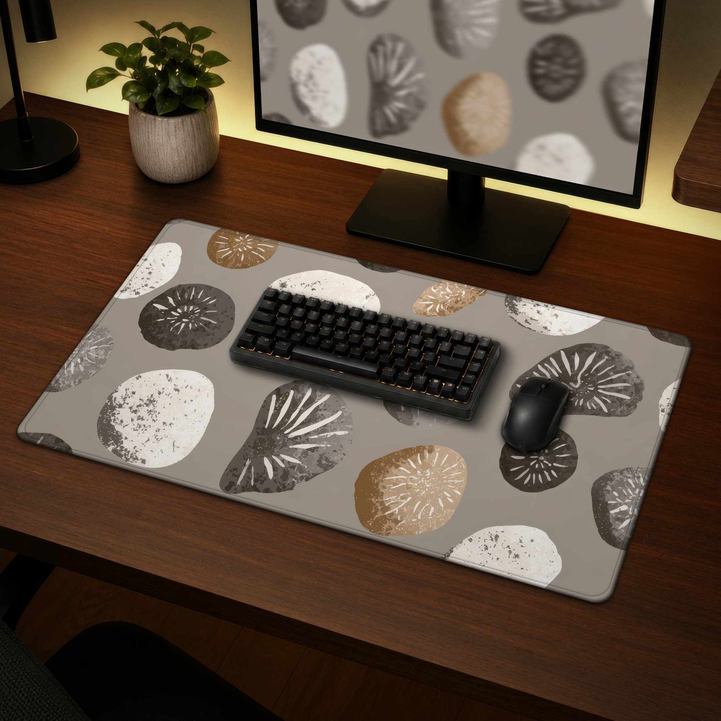 Earthstone Echoes Desk Mat - Stylish Home Decor Accent