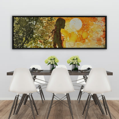 Peaceful sun - 36"x36" Framed canvas