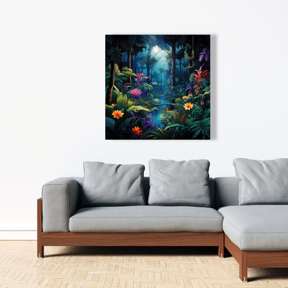The Beauty of Nature - Black Canvas Home Decor Art Print