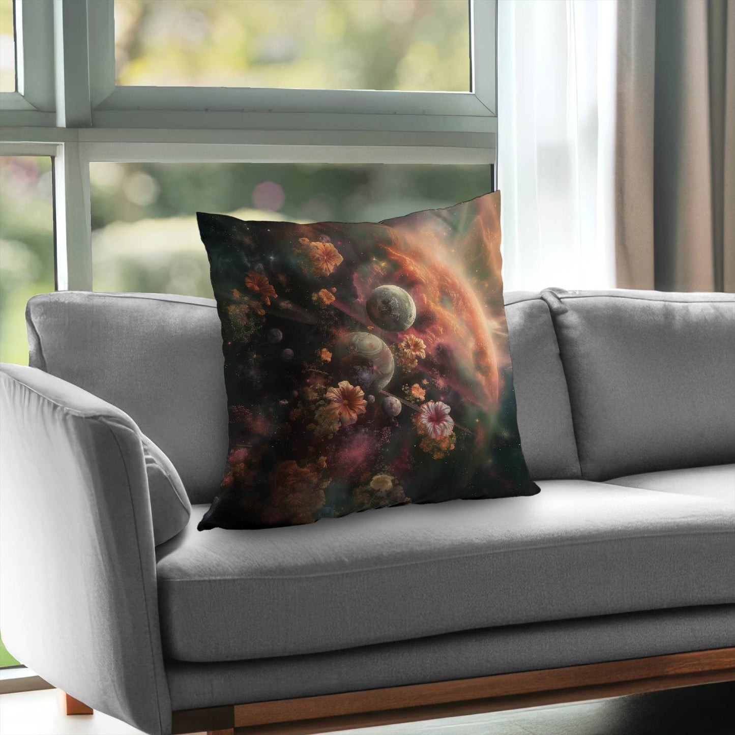 Capturing light Poly Twill Throw Pillow | Home Decor Accent