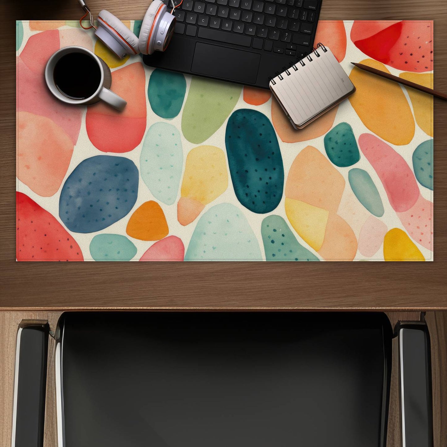 Seedy shapes - Desk mat - Print on demand