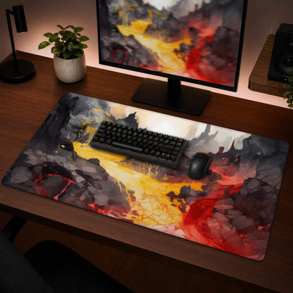 Tapis de bureau tendance et fluide | Accessoire de décoration élégant