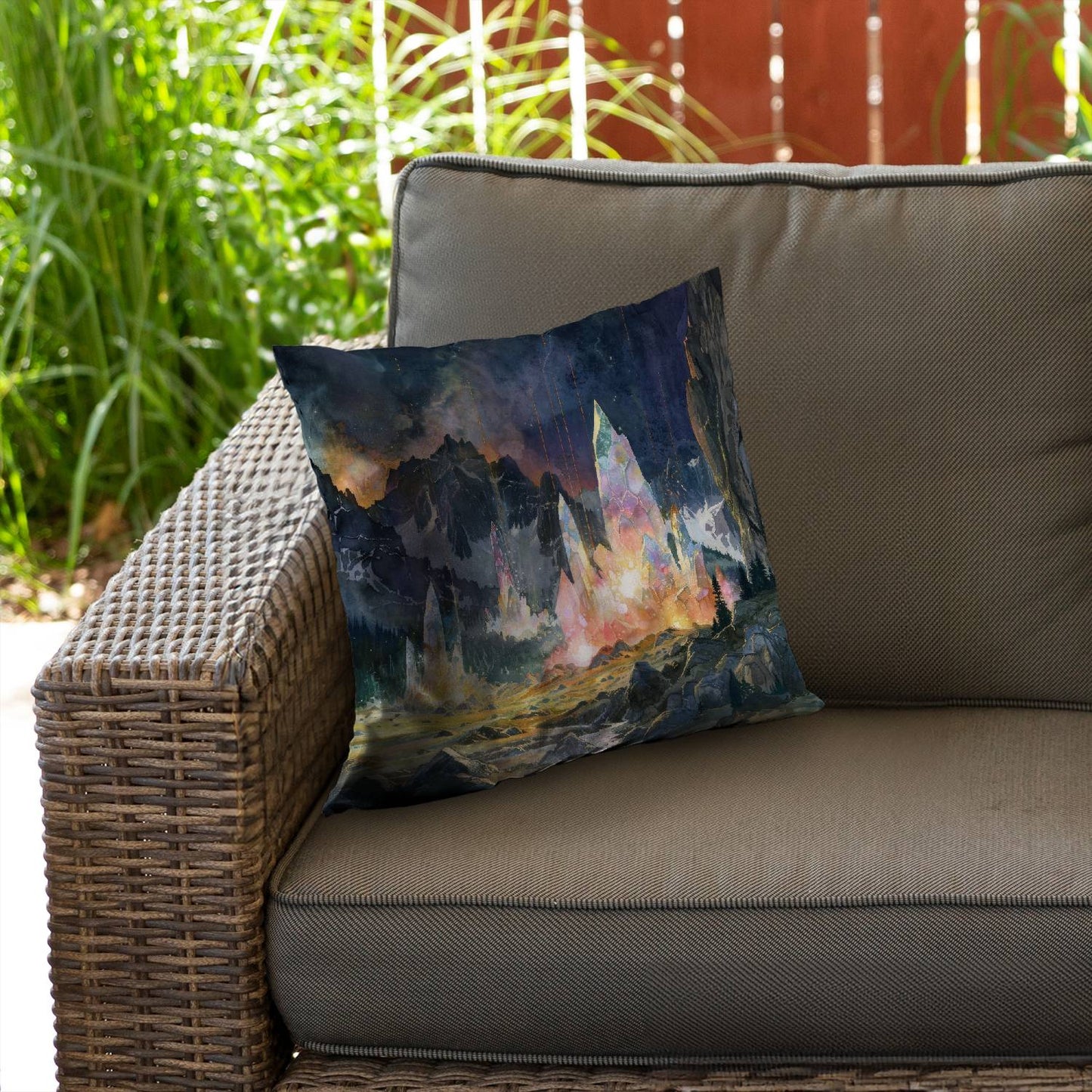 Growing strong - Throw pillow - Print on demand