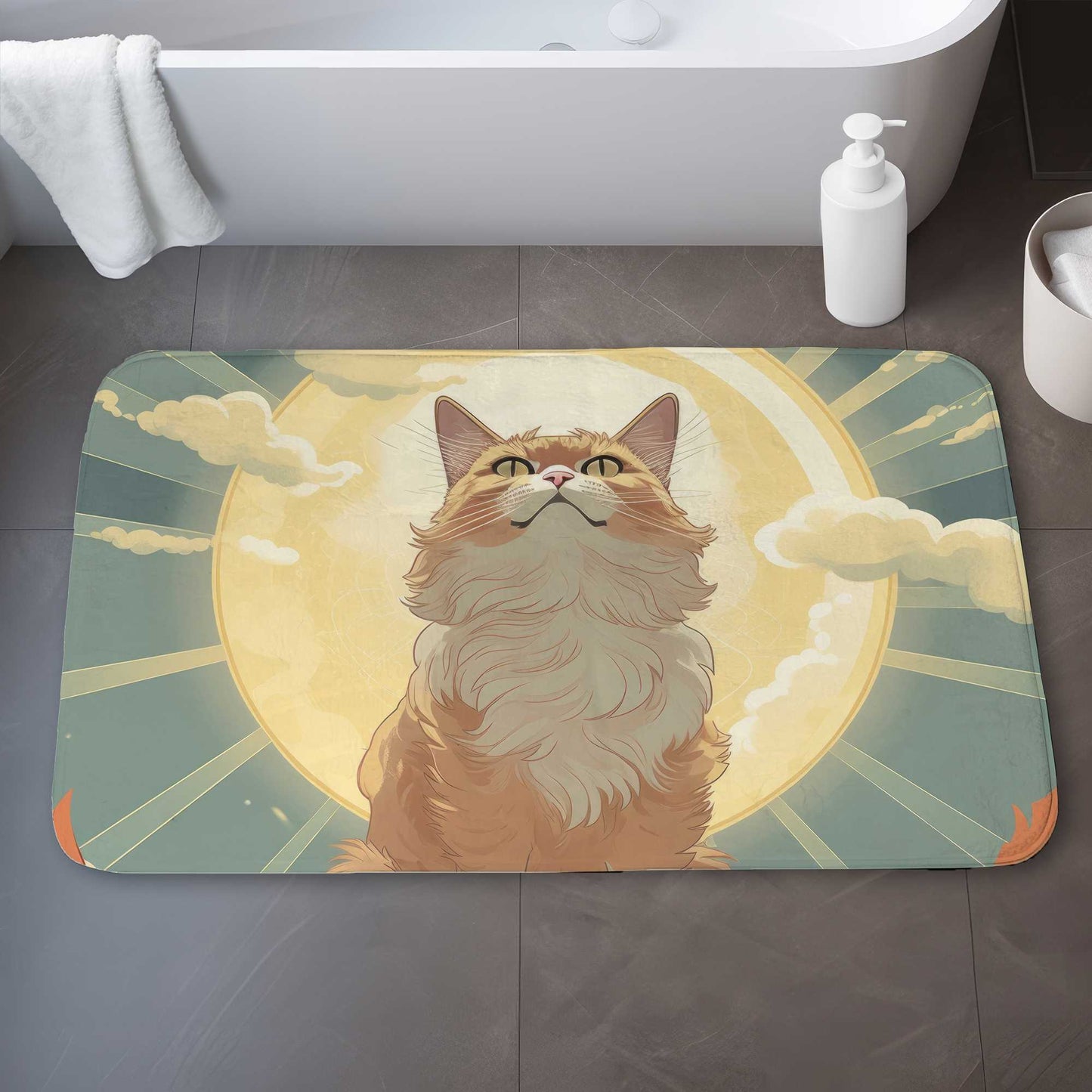 Tapis de bain « Miaou » – Accessoire de décoration intérieure élégant