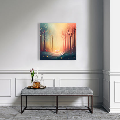 Enchanted Yellow Canvas | Vibrant Home Decor Artwork