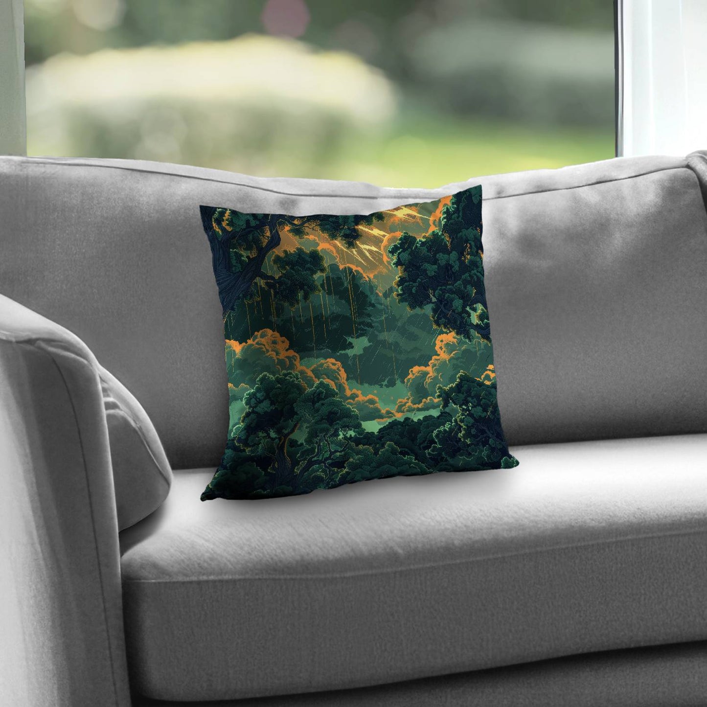 Drops - Throw pillow - Print on demand