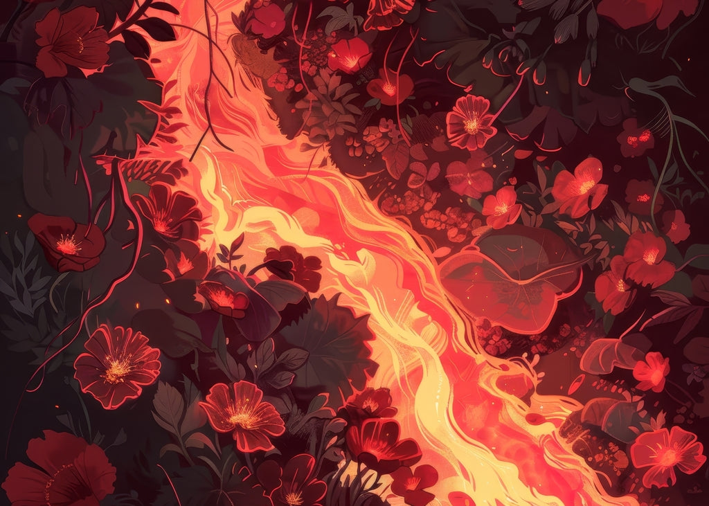 Seering flowerbed Black Indoor Outdoor Door Mat | Home Decor