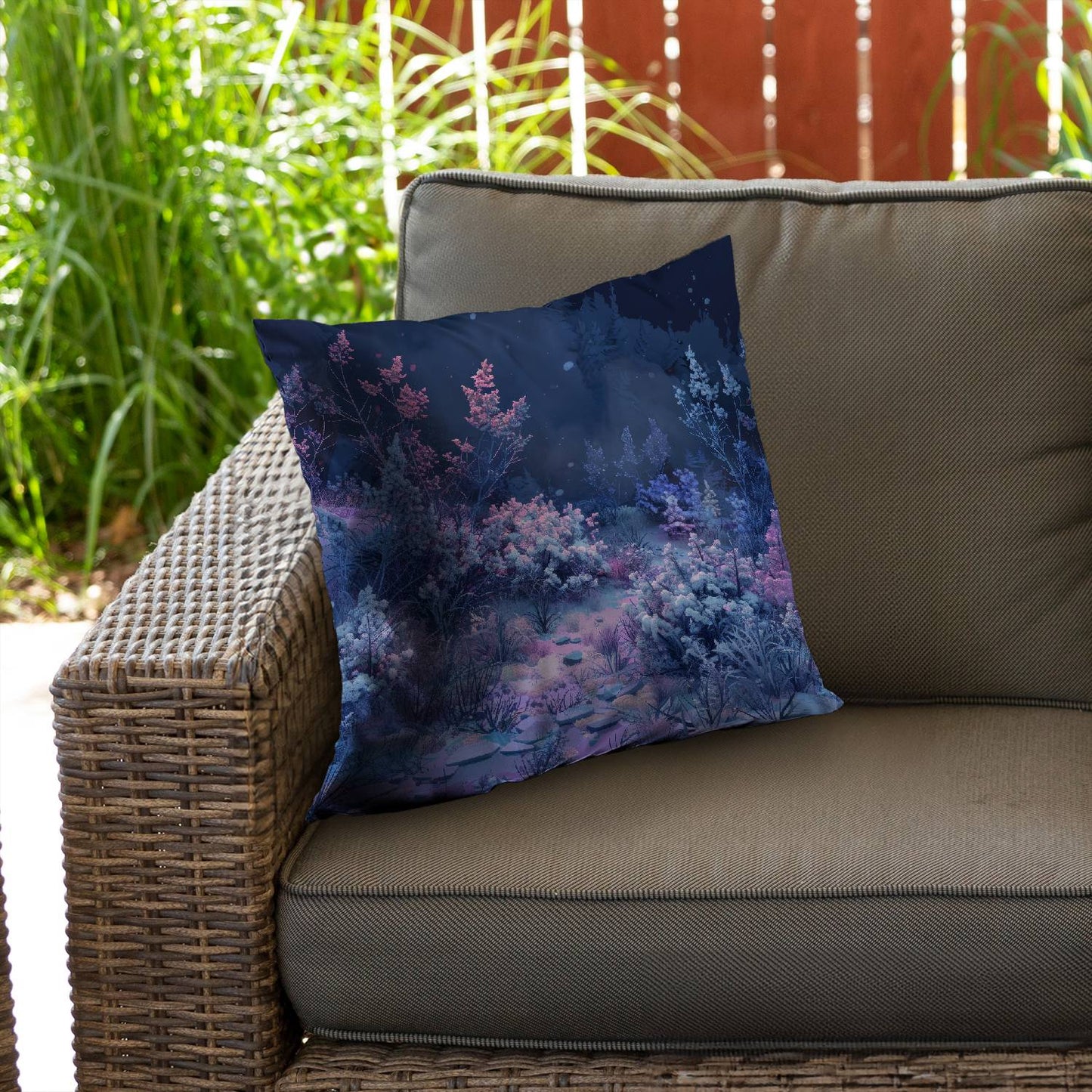 Cold night - Throw pillow - Print on demand