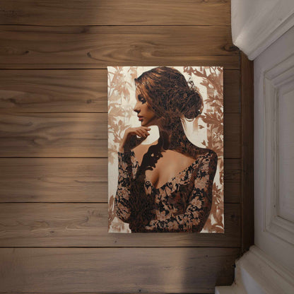 Contemplation Door Mat - Indoor Outdoor Home Decor Mat