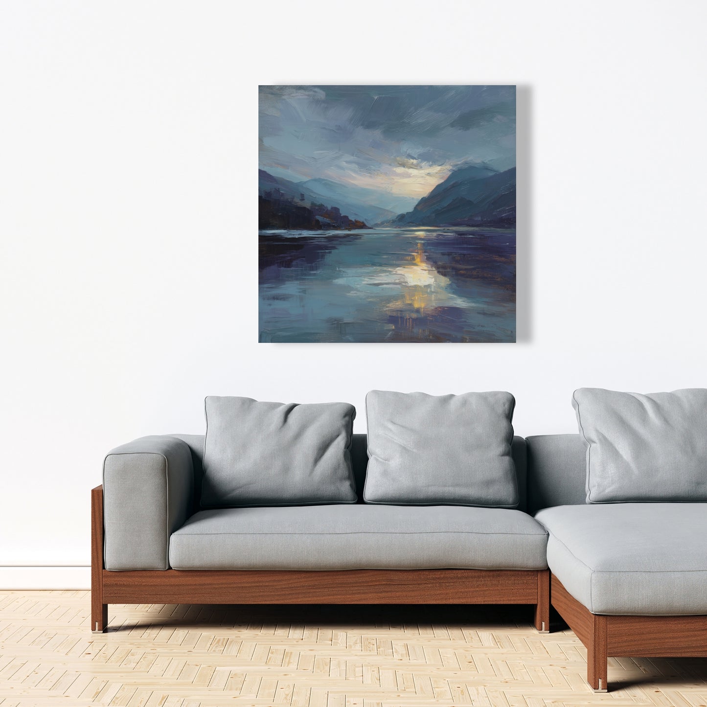 Obscure Gray Canvas for Elegant Home Decor | Modern Art