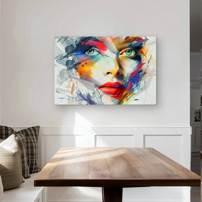 Abstract Look - Yellow Metal Print for Stylish Home Decor